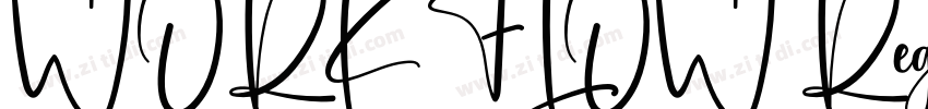 WORKFLOW Regular字体转换